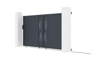 Aluminium schuifpoort 4m VELETA 400C180 Grijs 4