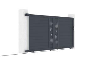 Aluminium schuifpoort 4m VELETA 400C180 Grijs 8