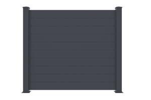 Hliníkový Plot Plný 1,9m NIESEN V. 170cm Šedá main image