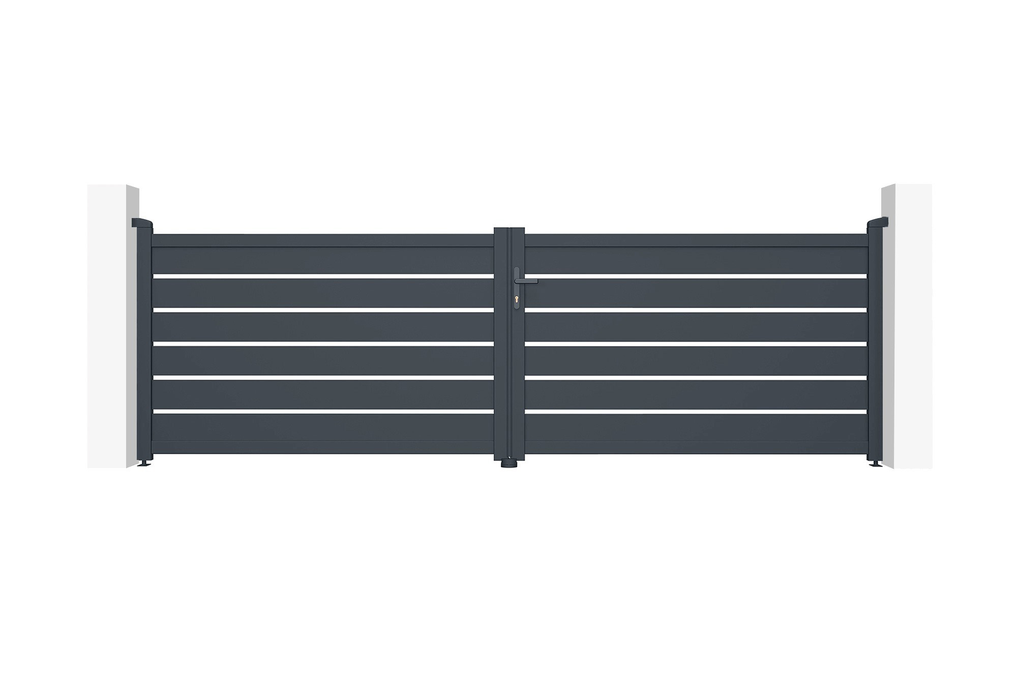 VOGEL 400B120 swing gate pack + 2 EIFEL posts H.166cm Gray 3