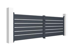 Portail battant 4m VOGEL H.120cm gris 5
