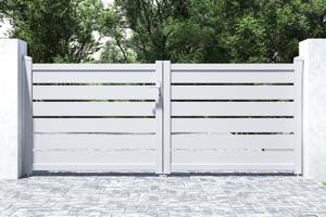 Automatic swing gate 3m VOGEL H.120cm white + motor TANKER B250 9