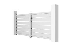 Automatic swing gate 3m VOGEL H.120cm white + motor TANKER B250 4