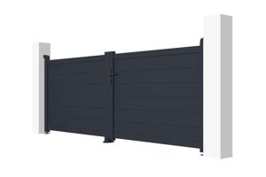 Aluminium draaipoort 3m EIGER 300B115 GRIJS 5