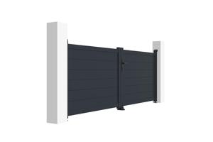 Aluminium draaipoort 3m EIGER 300B115 GRIJS 4
