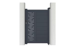 Side gate 1m ARLBERG H.140cm grey aluminium main image