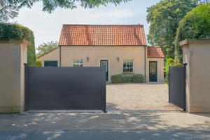Portail battant 4m EIGER H.115cm + 2 poteaux H.166cm aluminium gris 6