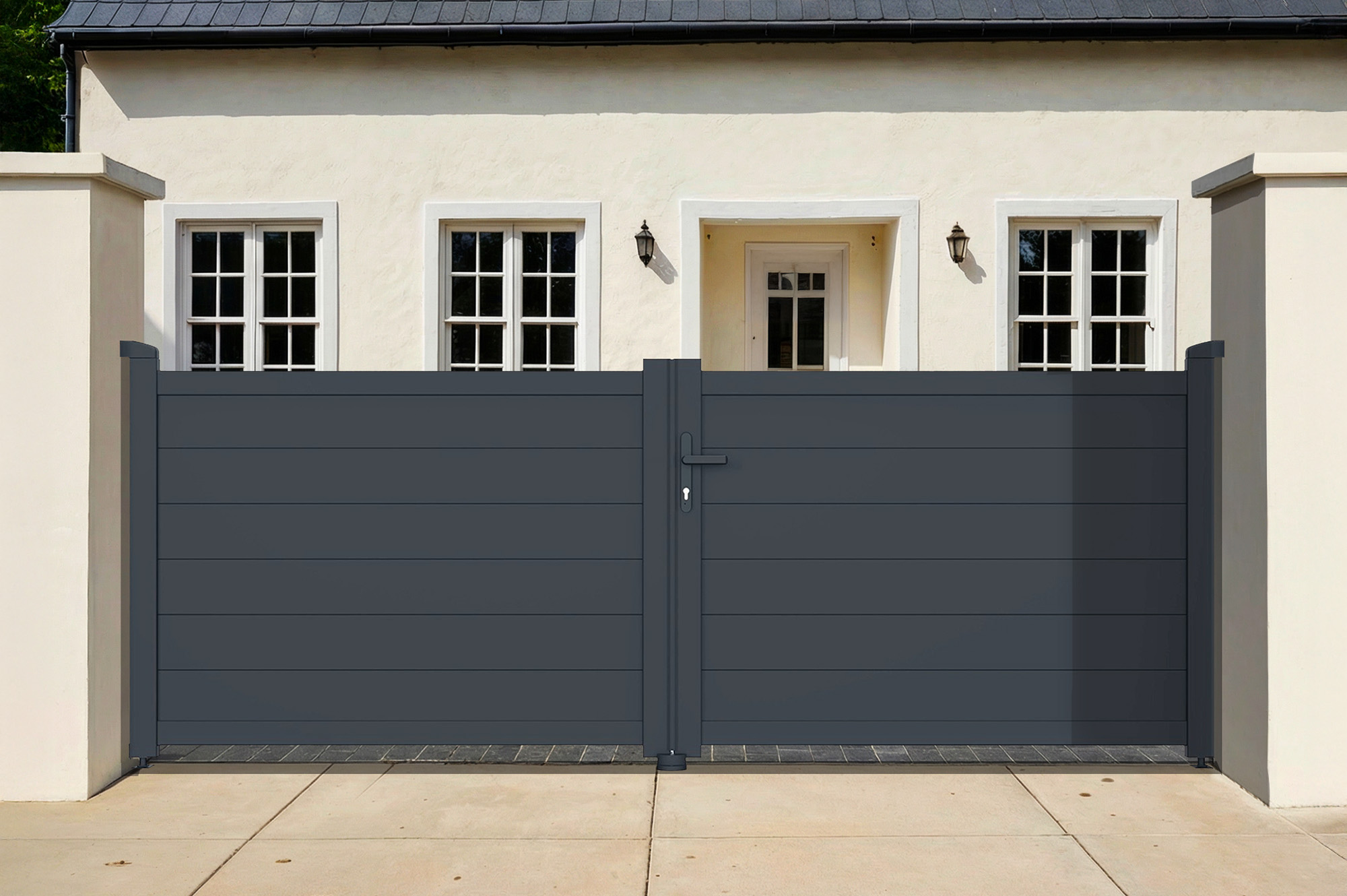 Alumiininen kääntöportti 4m EIGER 400B115 grey 1