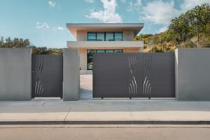 Sliding gate kit 3m VELETA H.140cm grey aluminium 2