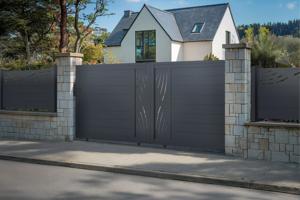 Sliding gate kit 3m VELETA H.140cm grey aluminium 6