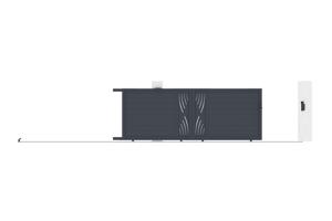 Sliding gate kit 4m VELETA H.140cm grey aluminium 10