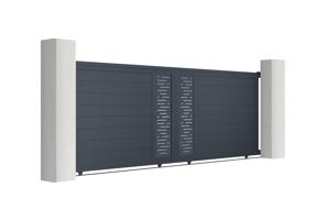Sliding gate kit 4m ARLBERG H.140cm grey aluminium 3