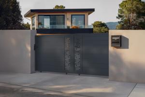 Sliding gate kit 4m ARLBERG H.140cm grey aluminium 2