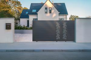 Sliding gate kit 4m ARLBERG H.140cm grey aluminium 6
