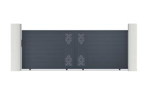 Sliding gate kit 4m TRIGLAV H.140cm grey aluminium main image