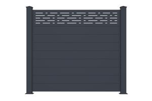 Hliníkový Plot Polootevřený 1,9m ARLBERG V. 170cm Šedá main image