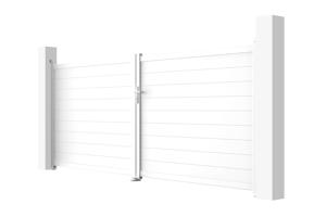 Portail battant 4m EIGER H.160cm blanc 4