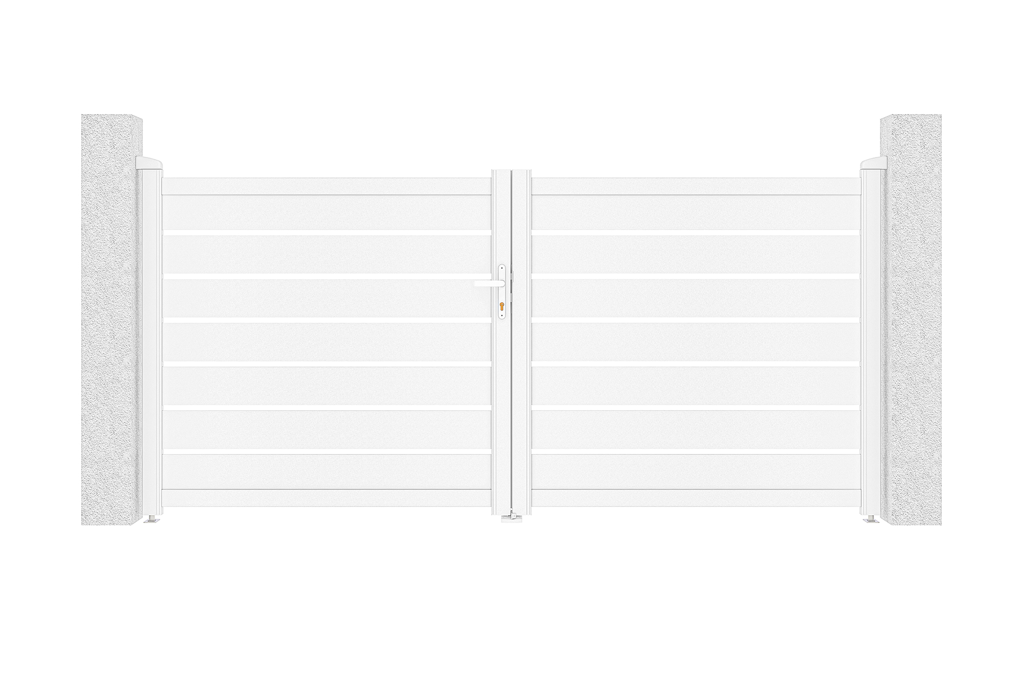 Electric swing gate 3m VOGEL 300B140 white + RANGER B150 motorization 10