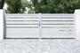 Portail battant 4m VOGEL H.140cm + 2 poteaux H.166cm aluminium blanc thumbnail 8