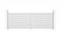 Portail battant 4m VOGEL H.140cm + 2 poteaux H.166cm aluminium blanc thumbnail 2