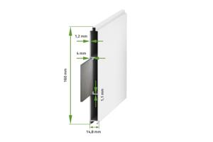 EIGER 300B160 draaipoortpakket + 2 EIFEL palen H.190cm Wit 8