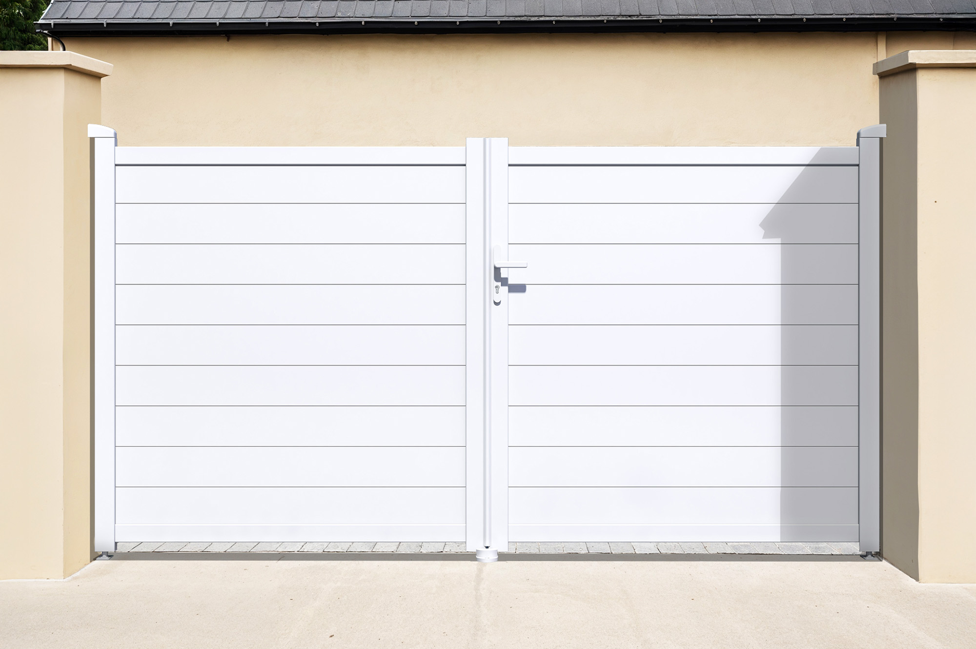 Portail battant 3m EIGER H.160cm blanc 1