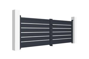 Aliuminio varstomi vartai 3,5 m VOGEL 350B120 GREY 4