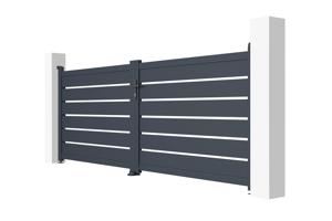 Aliuminio varstomi vartai 3,5 m VOGEL 350B120 GREY 5
