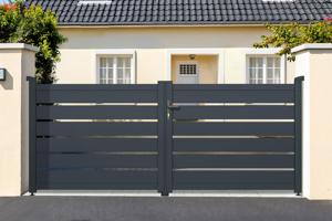 Portail battant VOGEL 350x120cm gris main image