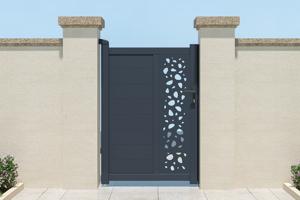 Cancello 1m SUNNY H.140cm alluminio grigio 4
