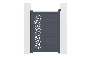 Side gate 1m SUNNY H.140cm grey aluminium main image