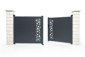 Portail battant 3m SUNNY H.140cm gris 5