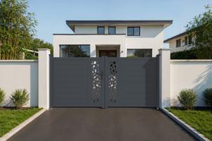 Portail battant 3m SUNNY H.140cm gris 2
