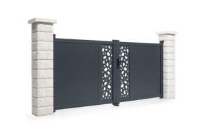 Portail battant 3m SUNNY H.140cm gris 3