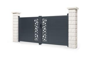 Portail battant 3m SUNNY H.140cm gris 4