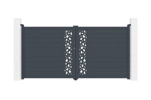 Portail battant motorisé 3,5m SUNNY H.180cm + Motorisation TANKER B700 16