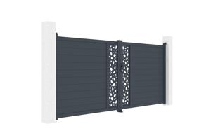 Portail battant motorisé 4m SUNNY H.180cm + Motorisation BUNKER B500 3