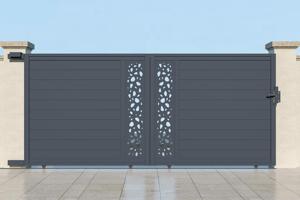 Puerta corredera exterior​ 4m SUNNY Alt.180cm aluminio gris 6