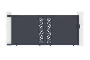 Puerta corredera exterior​ 4m SUNNY Alt.180cm aluminio gris 7