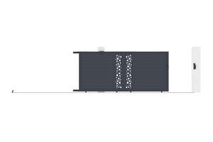 Puerta corredera exterior​ 4m SUNNY Alt.180cm aluminio gris 10