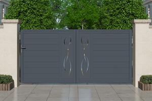 Aluminium schuifpoort 3m LIFE 300C140 Grijs 2