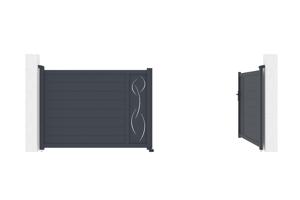 Puerta batiente motorizada 4m LIFE Alt.140cm + Automatismo TANKER B700 5
