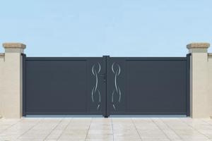 Puerta batiente motorizada 4m LIFE Alt.140cm + Automatismo TANKER B700 6