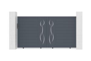 Bīdāmie vārti 3m LIFE H.160cm pelēks alumīnijs main image