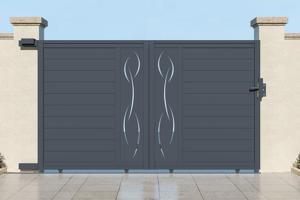 Sliding gate kit 3m LIFE H.180cm grey aluminium 4