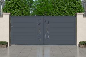Sliding gate kit 4m LIFE H.180cm grey aluminium 2