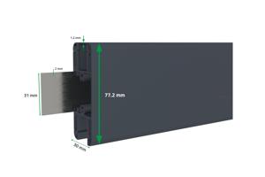 Portail battant motorisé 3m SANTIS H.160cm + Motorisation TANKER B700 11