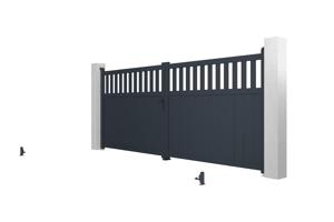 Slaggrind av aluminium 4m SANTIS 400B160 8