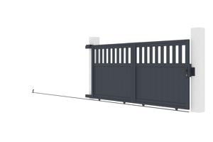 Schiebetor aus aluminium 3m SANTIS H.140cm grau 9