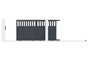Automatic sliding gate 3m SANTIS H.160cm + motor RANGER C300 5